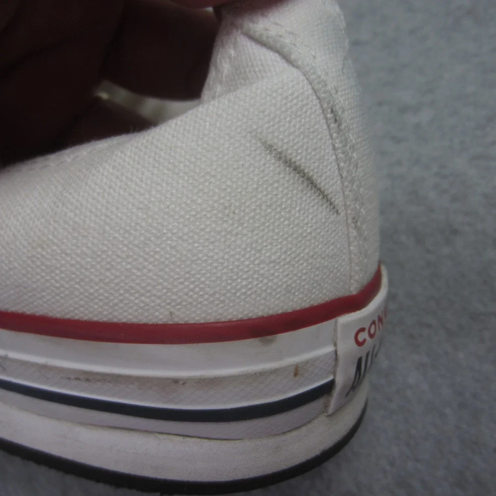 Converse All Star Shoes Youth 5.5 White Chuck Taylor‎ Low Top Canvas Sneakers